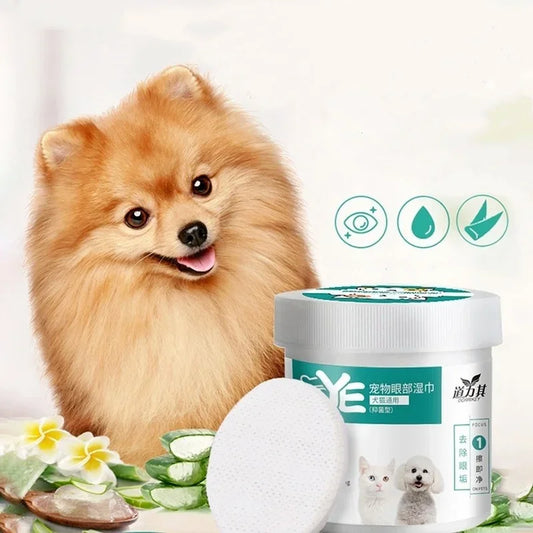 Tear Stain Remover Wipes – 130ct for Dogs & Cats